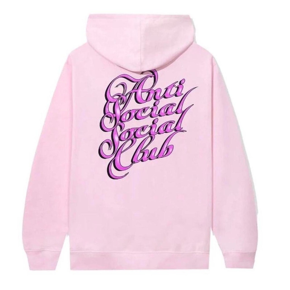 Anti Social Social Club Eyelash Hoodie Pink Size Small Brand New